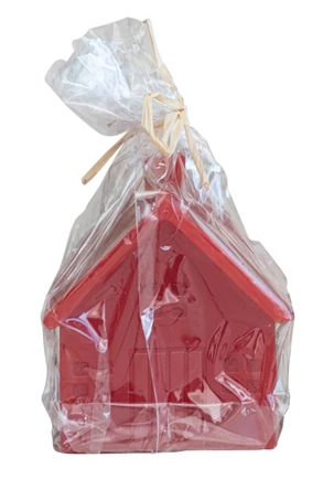 3.5" Red House Candle | Medium