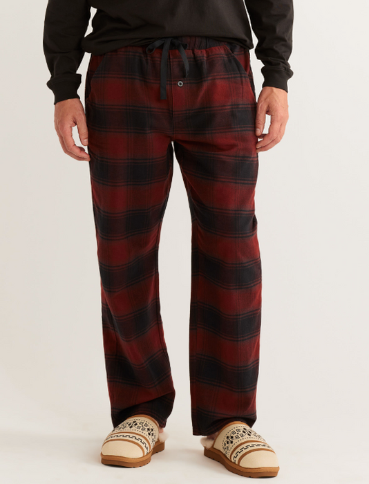 Lounge Pant | Black/Red Ombre