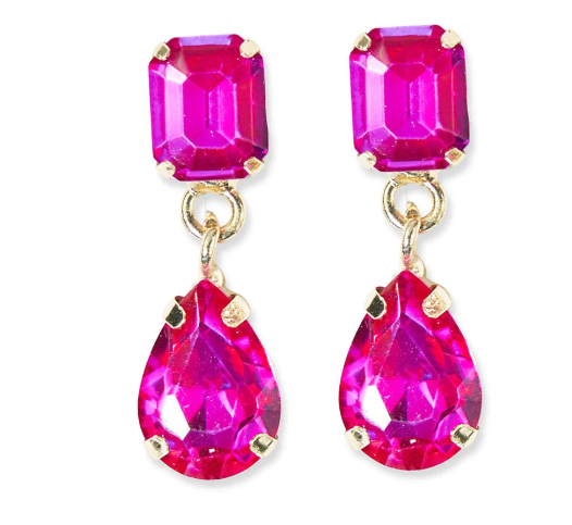 Allyssa Earrings | Hot Pink