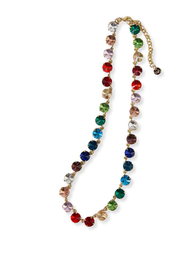 Aurora Round Prism Necklace | Rainbow