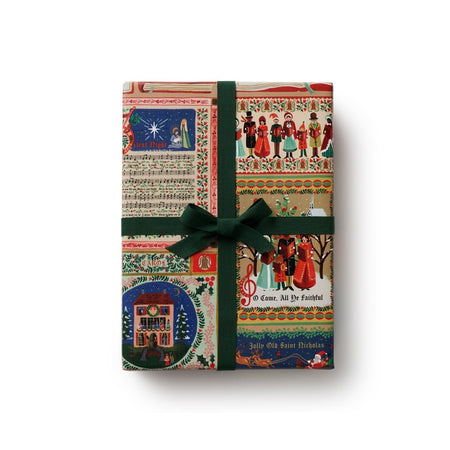 Christmas Carolers Continuous Wrapping Roll