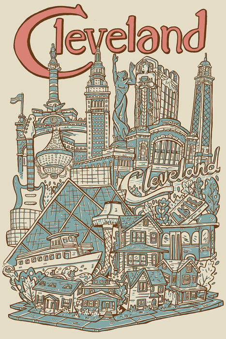 Cleveland 4x6 Postcard