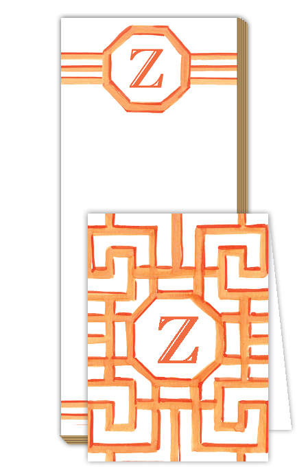 Lattice Monogram Note Pad Set