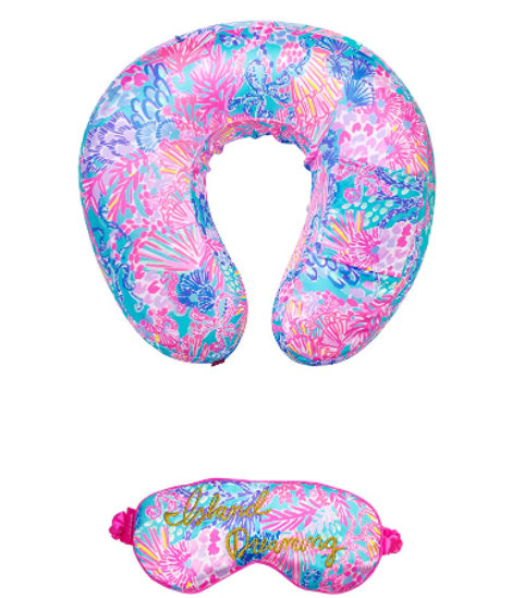 Lilly Neck Pillow and Eye Mask - Splendor in the Sand