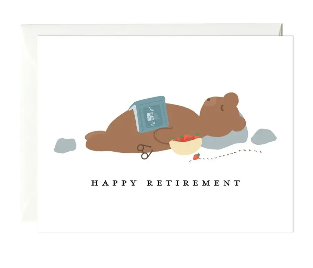 Snoozing Retirement Card