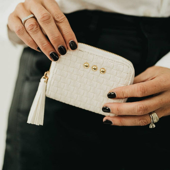 Wynona Woven Wallet | Black