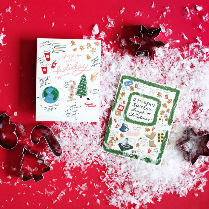 Modern 12 Days Card