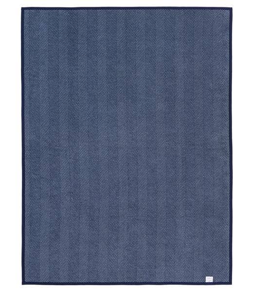 Harborview Herringbone Navy Blanket Original