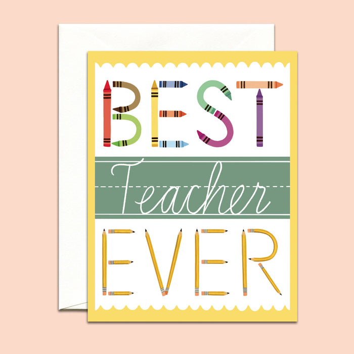 Best Teacher Appreciation Card