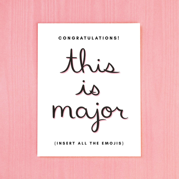 Major Congrats Card