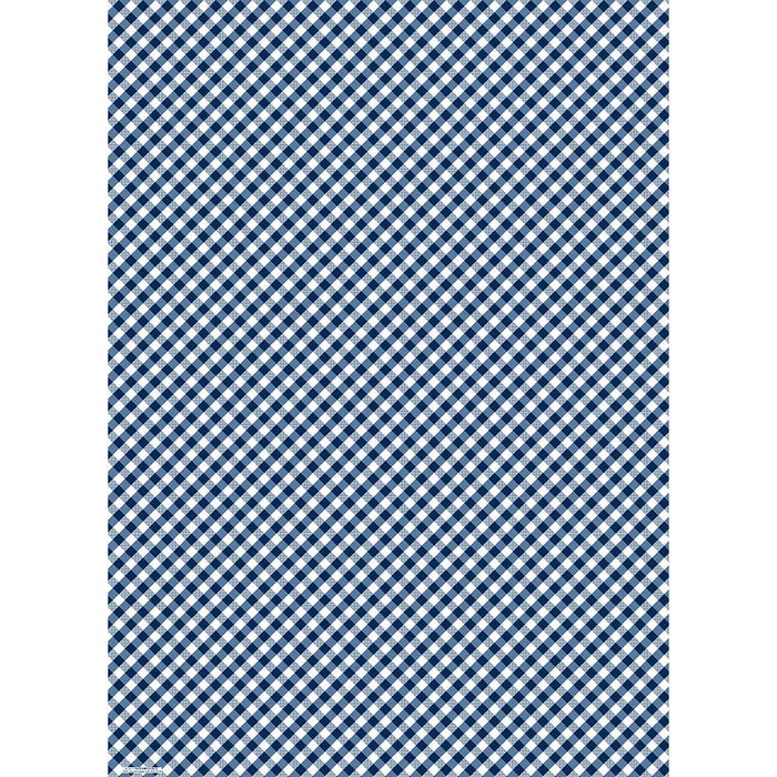 Navy Gingham Wrap