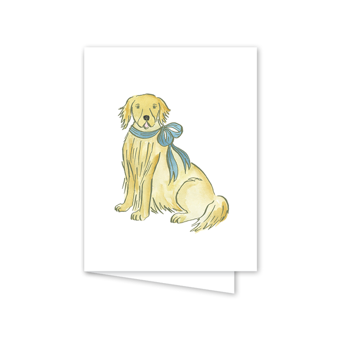 Quincy's Cottage Golden Retriever Card