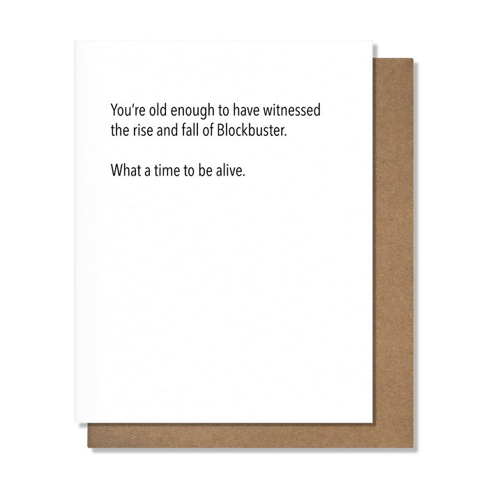 Blockbuster Birthday Card