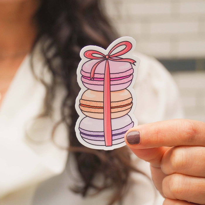 Macarons With A Bow Sticker