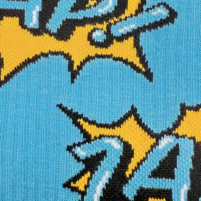 Zap Pow Comic Mismatched Men's Sock