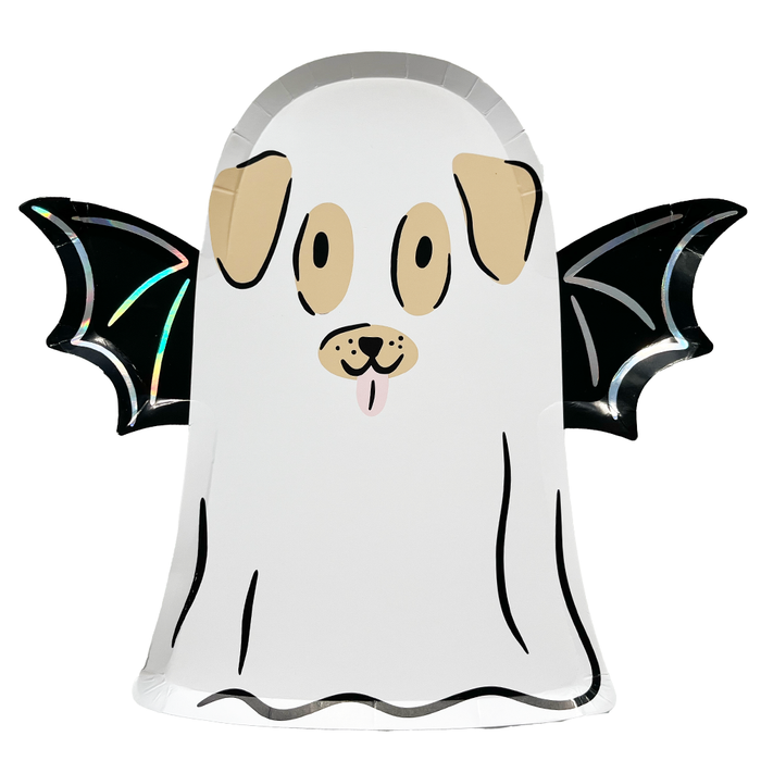 Trick or Treat Street Dog Ghost Plates