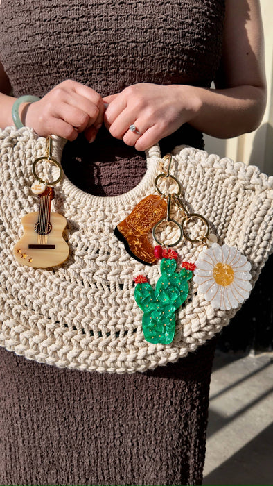 Daisy Bag Charm/Keychain