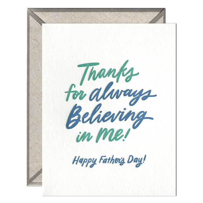 Believing in Me Father's Day Card