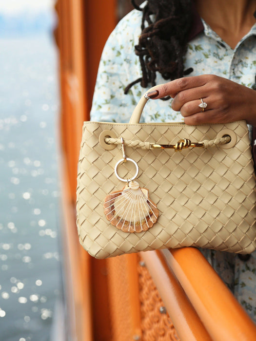 Sunset Seashell Bag Charm + Keychain