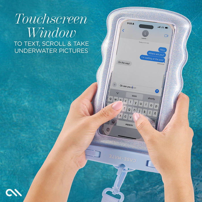 Wavy Floating Phone Pouch | Mist Twinkle