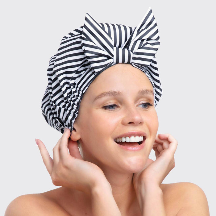 Luxury Shower Cap | Stripes