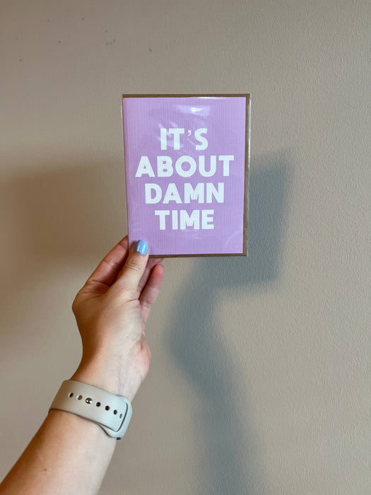 About Damn Time Card