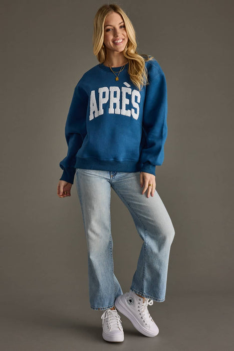 Blue & White Apres Sweatshirt