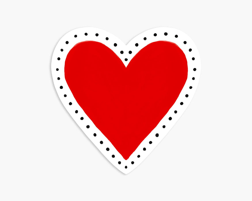 Dotty Heart Sticker