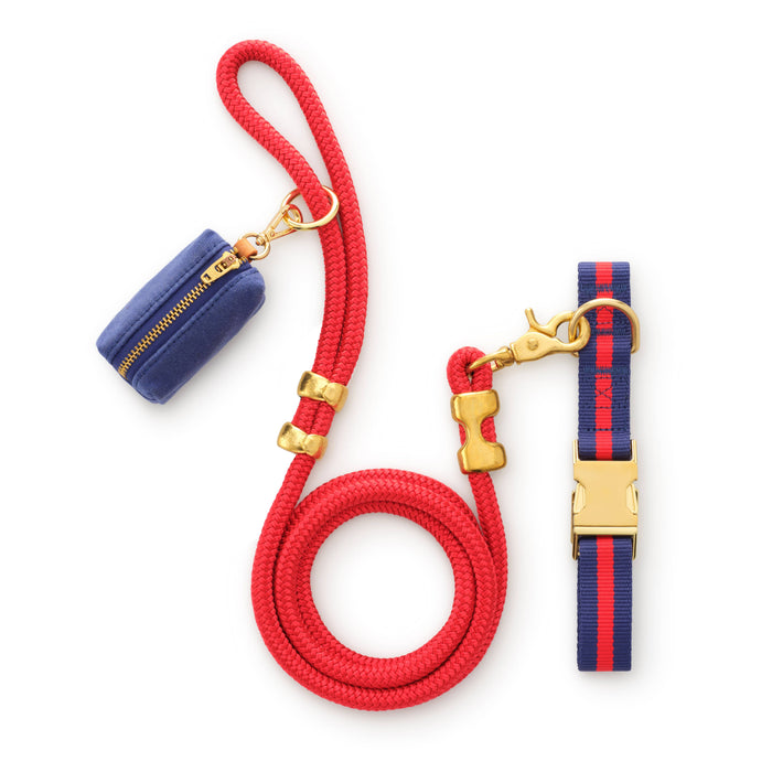 Mariner Striped Webbing Dog Collar