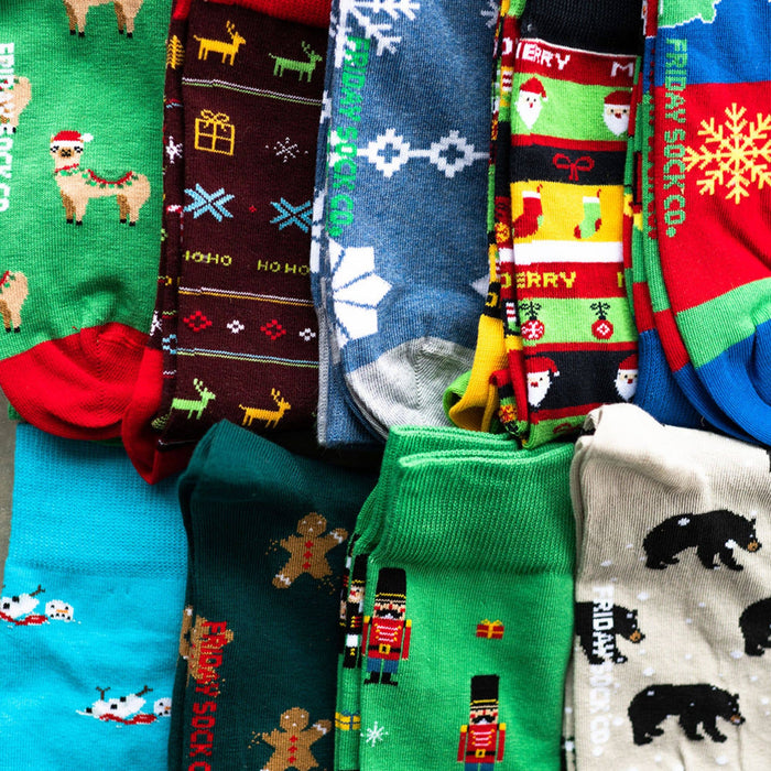 Ugly Christmas Men's Mismatched Socks