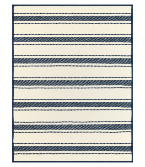 Dockside Stripe Navy Blanket Original