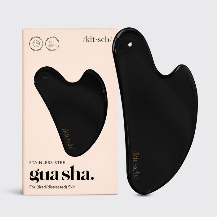 Stainless Steel Gua Sha | Matte Black