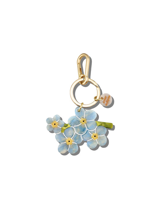 Forget-Me-Not Bag Charm + Keychain | Eco-Friendly