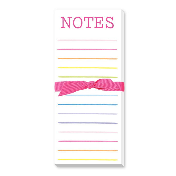 Happy Stripes Note Skinny Notepad