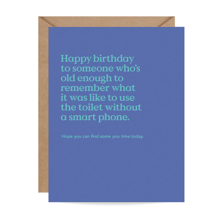 You Time Funny Birthday Card