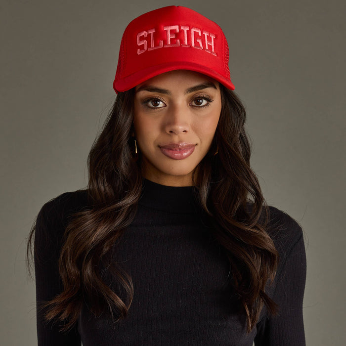 Red Sleigh Trucker Hat
