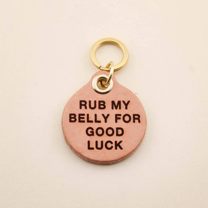 Rub My Belly Pet Tag