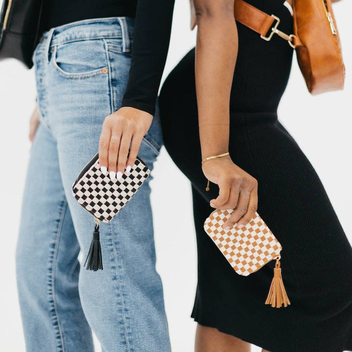 Wynona Woven Wallet | Brown