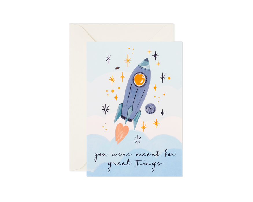 Rocket Meant for Great Things Card