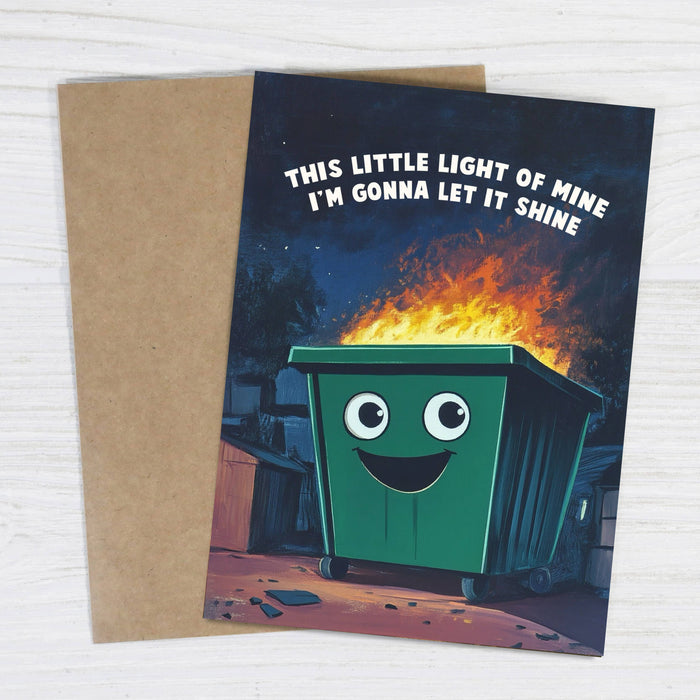This Little Light of Mine Dumpster Card