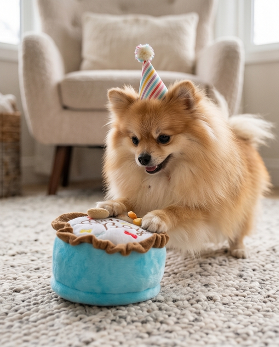 Mini Birthday Boy Dog Toy