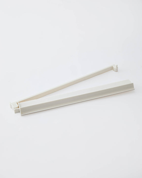 White Acrylic Rack and Pusher Set