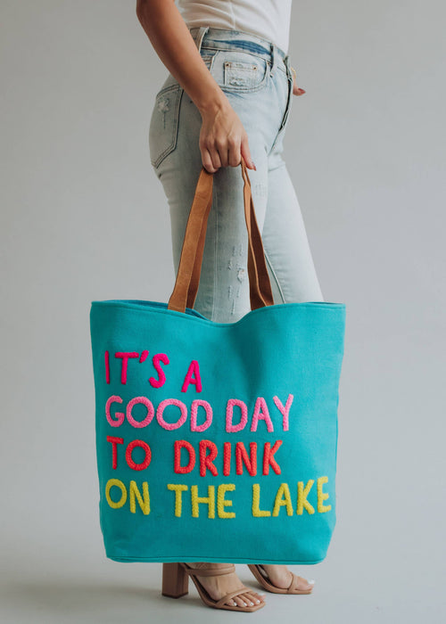 Blue Drink On The Lake Tote