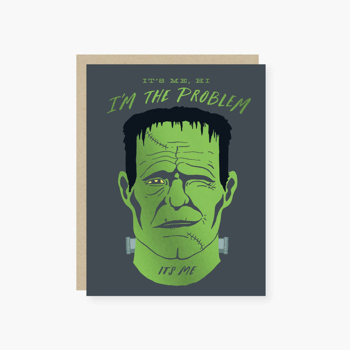 Junkie it's Me Frankenstein Halloween Card