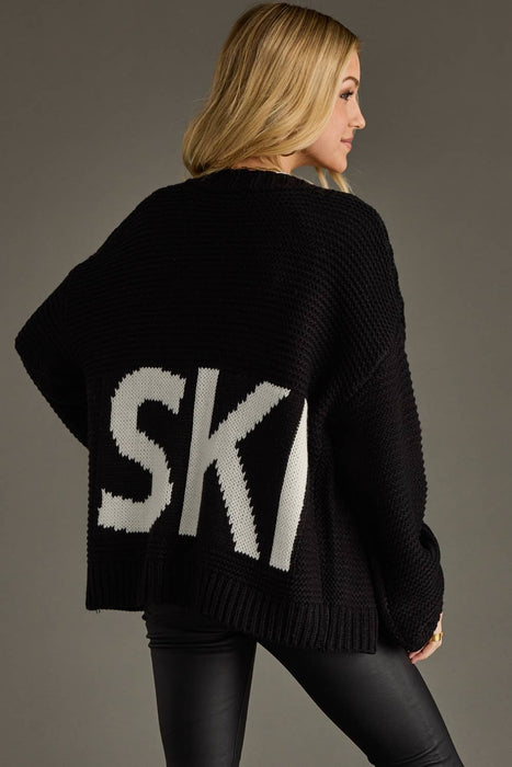 Black Ski Cardigan