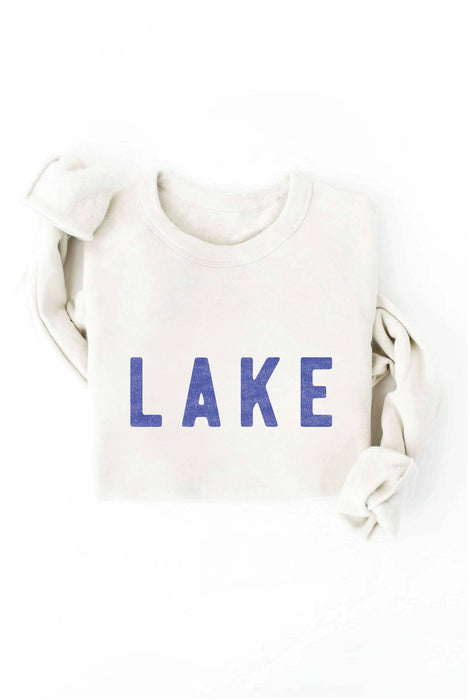 White Heather LAKE Sweatshirt