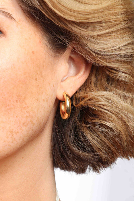 Silver Michaela 1" Hoops