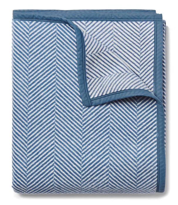 Harborview Herringbone Cornflower Blanket Original