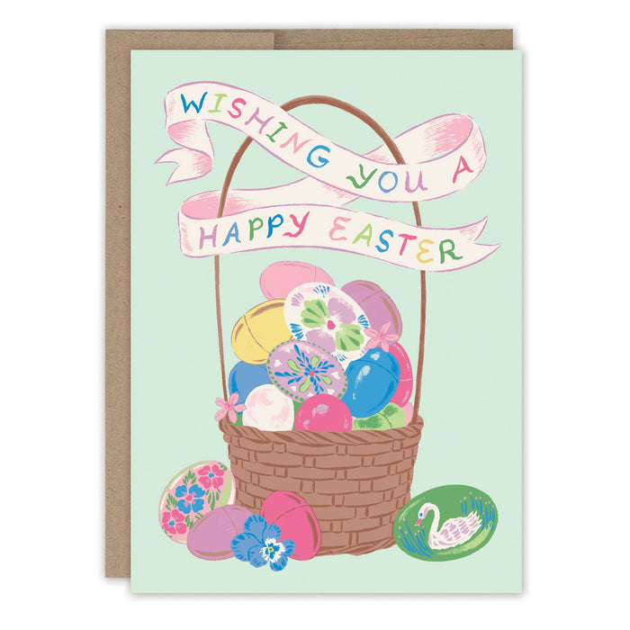 Vintage Easter Basket Card