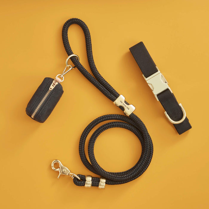 Onyx Waxed Canvas Poop Bag Dispenser
